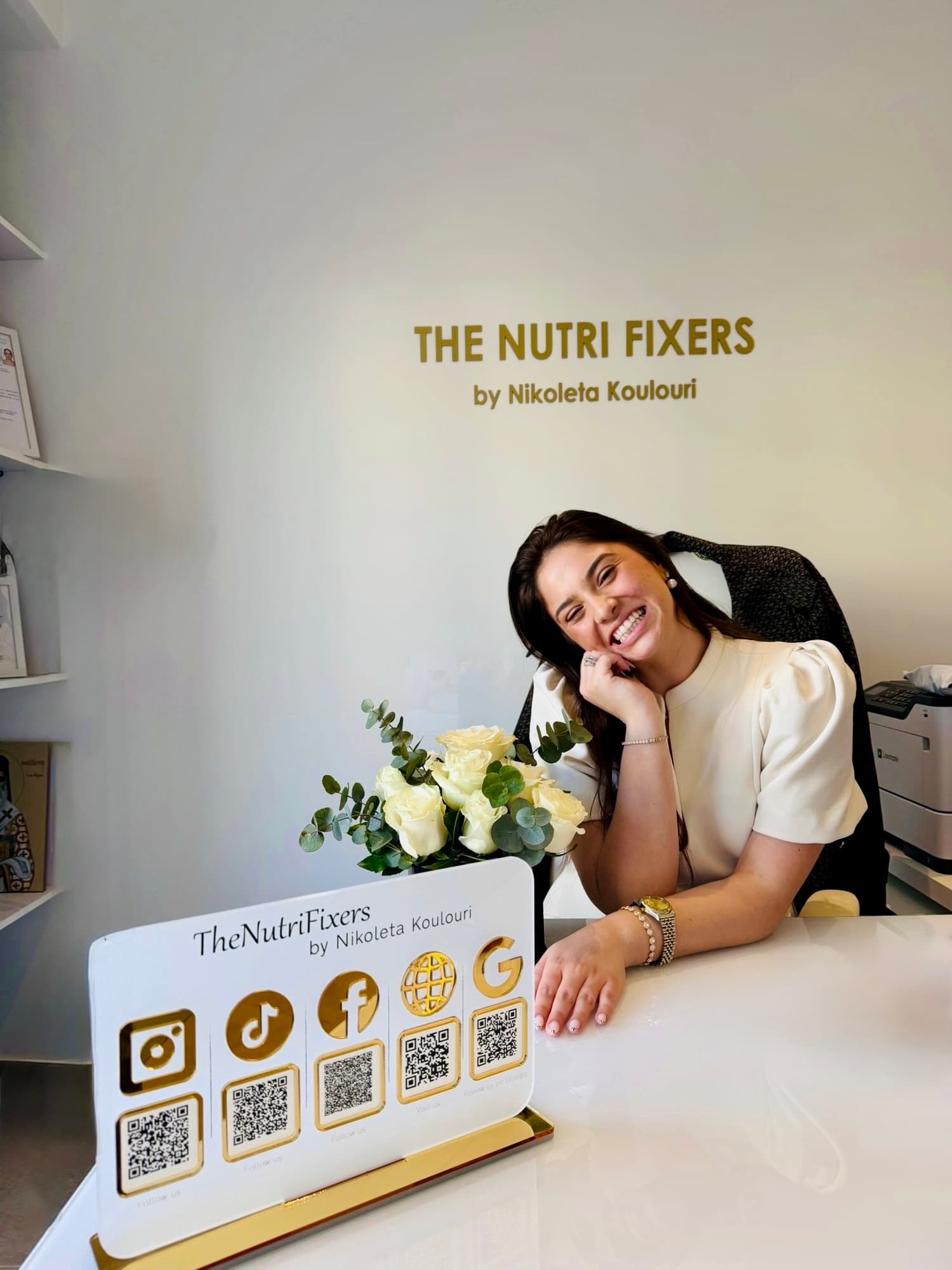 Nikoleta Koulouri at The Nutri Fixers office